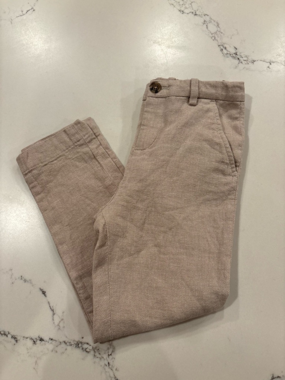 Boys Linen-Blend H&M Dress Pants 6x Beach Coastal Summer Photos Wedding